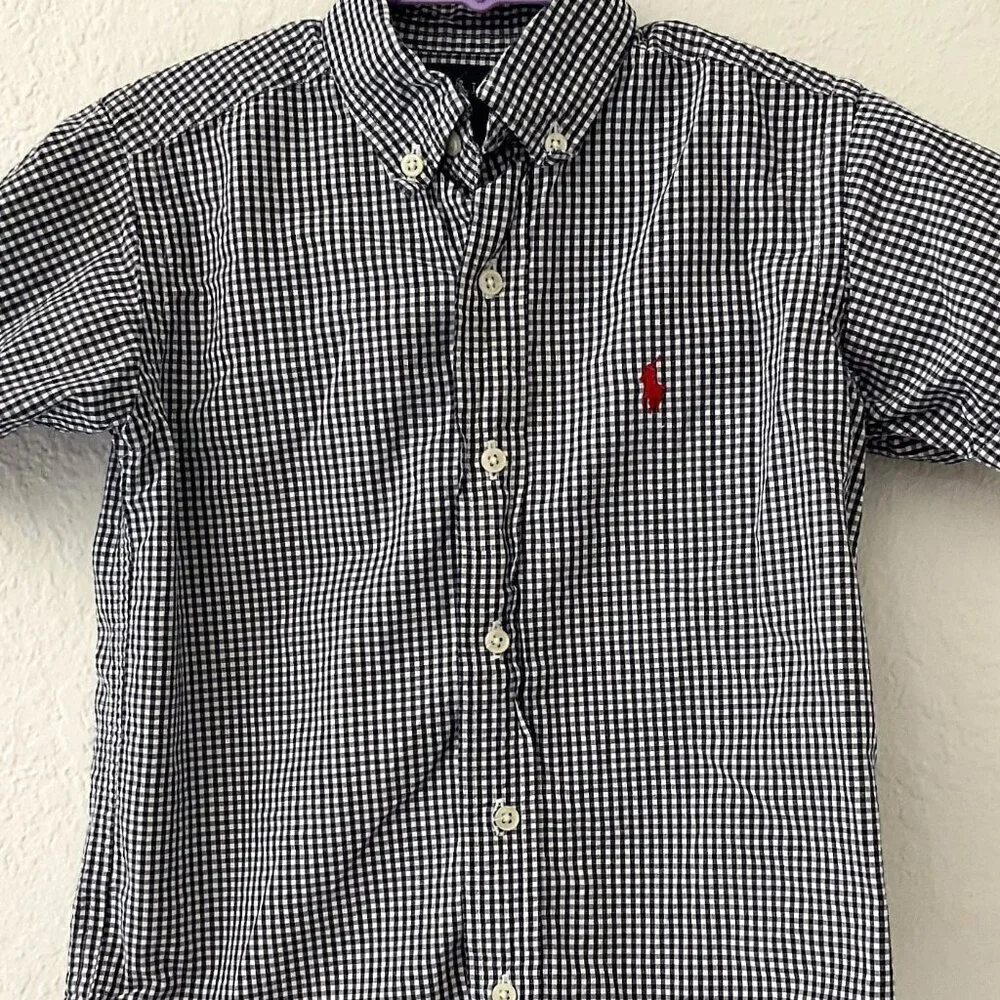 Ralph Lauren Checked Button Down Shirt Like New